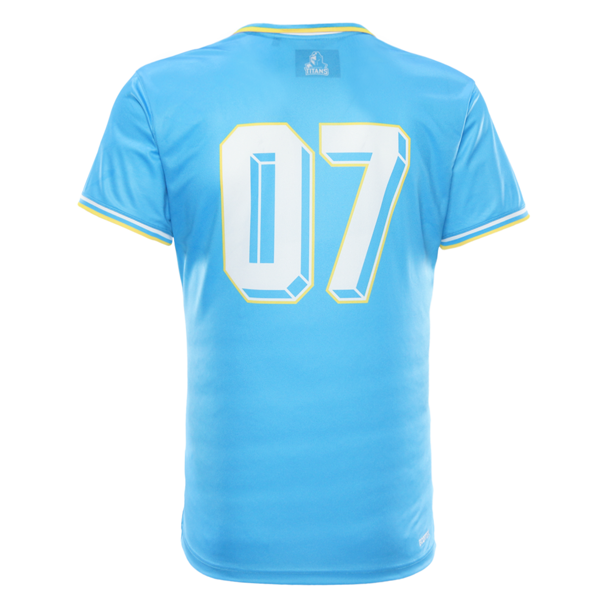 2026 Gold Coast Titans Adults Retro Football Tee - Cyan