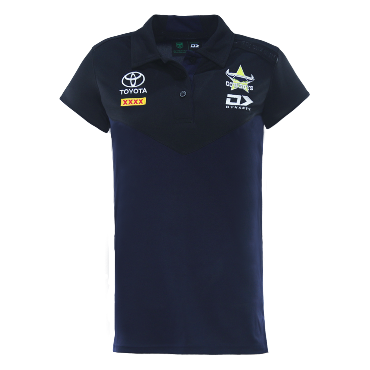 2026 North Queensland Cowboys Ladies Media Polo - Black
