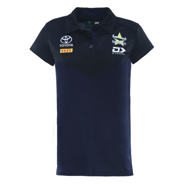 2026 North Queensland Cowboys Ladies Media Polo - Black