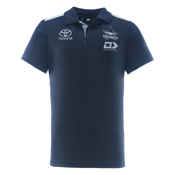 2026 North Queensland Cowboys Adults Alt Media Polo - Charcoal