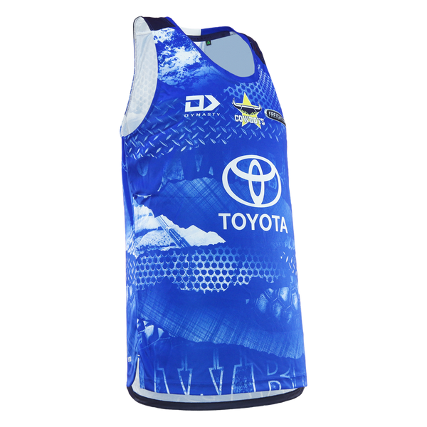 2026 North Queensland Cowboys Adults Training Singlet - Blue