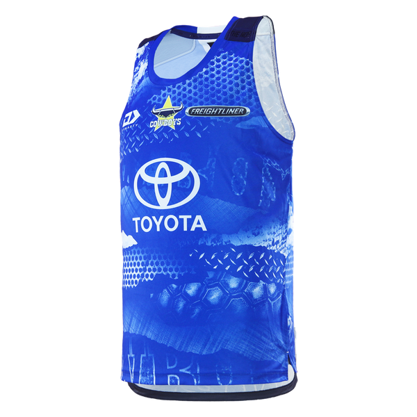 2026 North Queensland Cowboys Adults Training Singlet - Blue