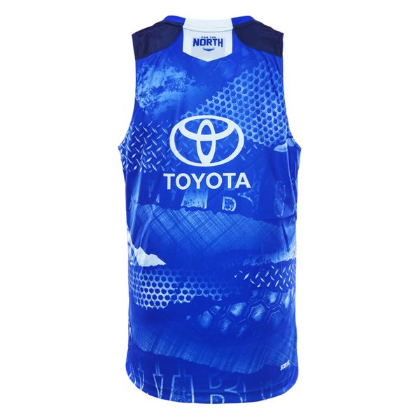 2026 North Queensland Cowboys Adults Training Singlet - Blue
