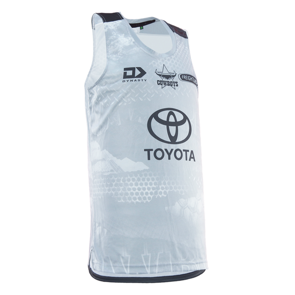 2026 North Queensland Cowboys Adults Alt Training Singlet - Grey