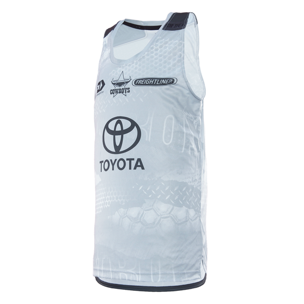 2026 North Queensland Cowboys Adults Alt Training Singlet - Grey