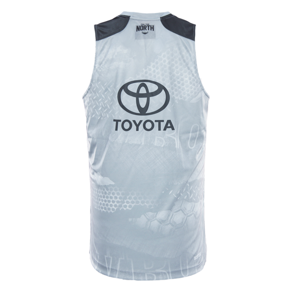 2026 North Queensland Cowboys Adults Alt Training Singlet - Grey