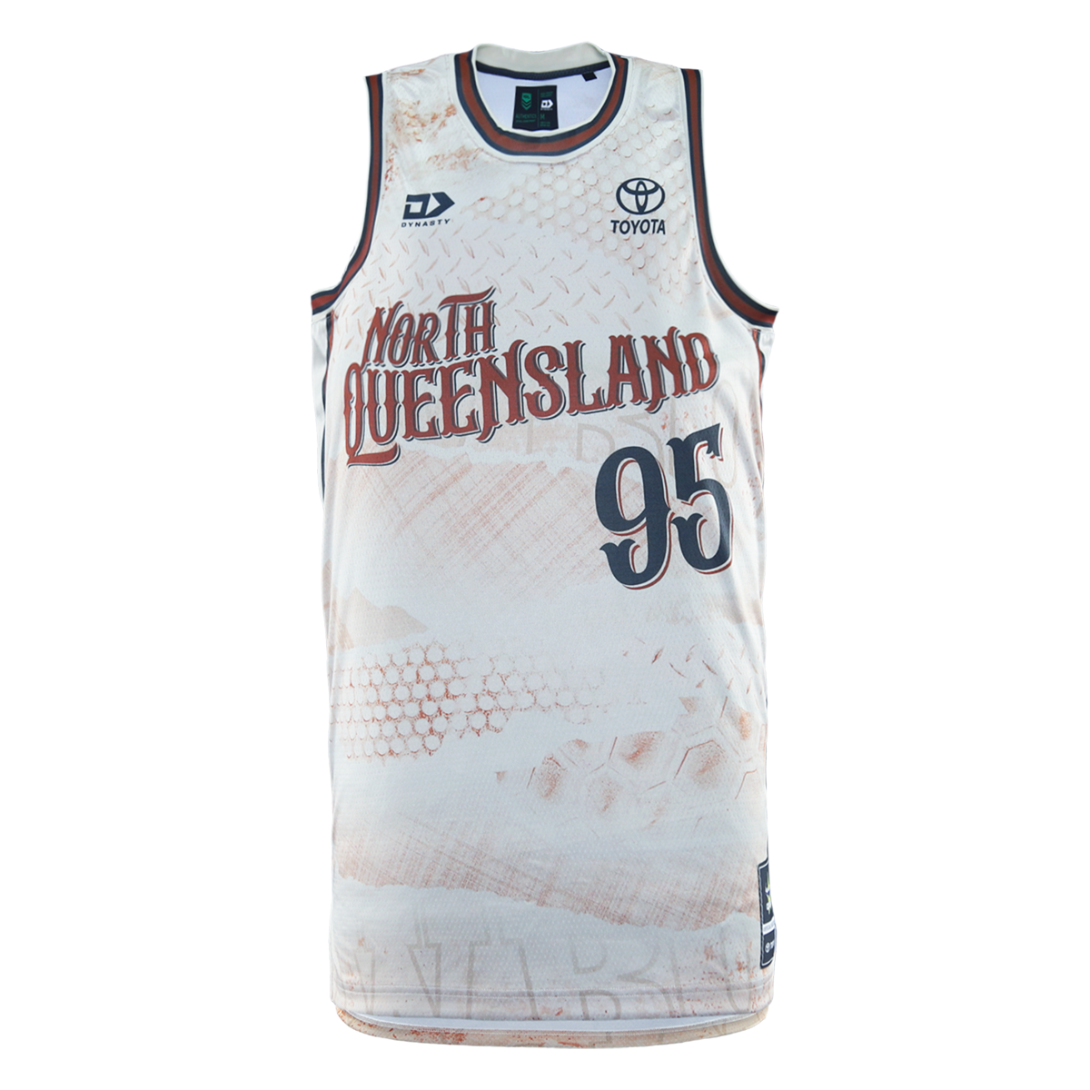 2026 North Queensland Cowboys Adults Basketball Singlet - Sand