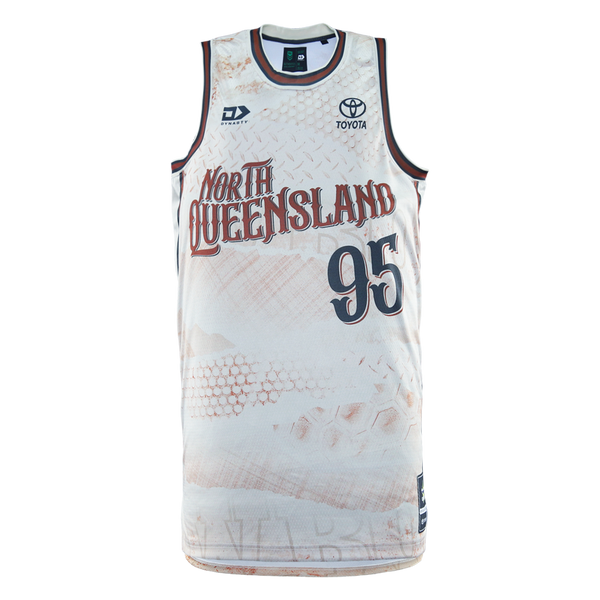 2026 North Queensland Cowboys Adults Basketball Singlet - Sand