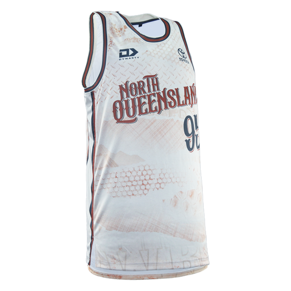 2026 North Queensland Cowboys Adults Basketball Singlet - Sand
