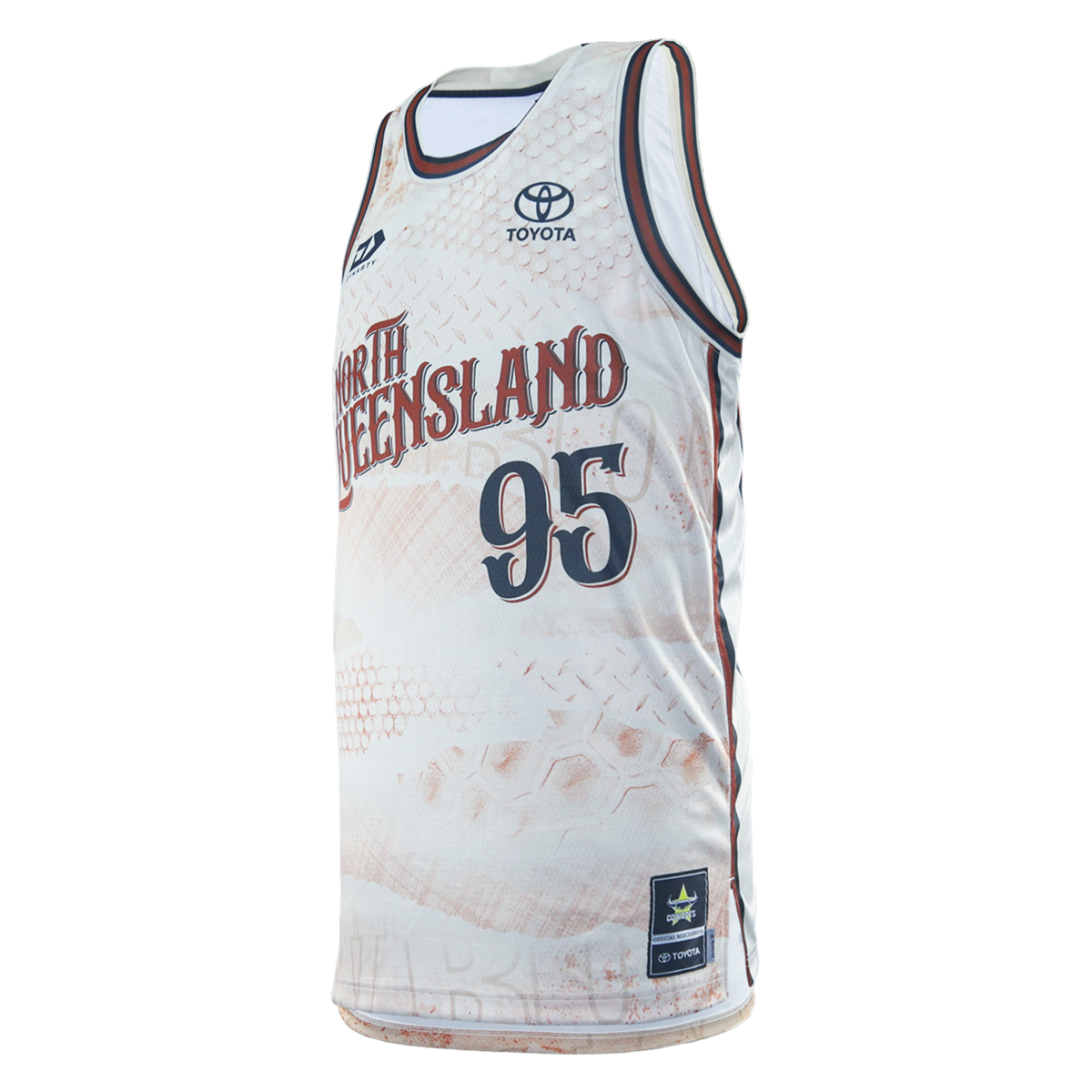 2026 North Queensland Cowboys Adults Basketball Singlet - Sand