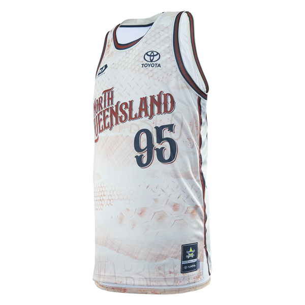 2026 North Queensland Cowboys Adults Basketball Singlet - Sand
