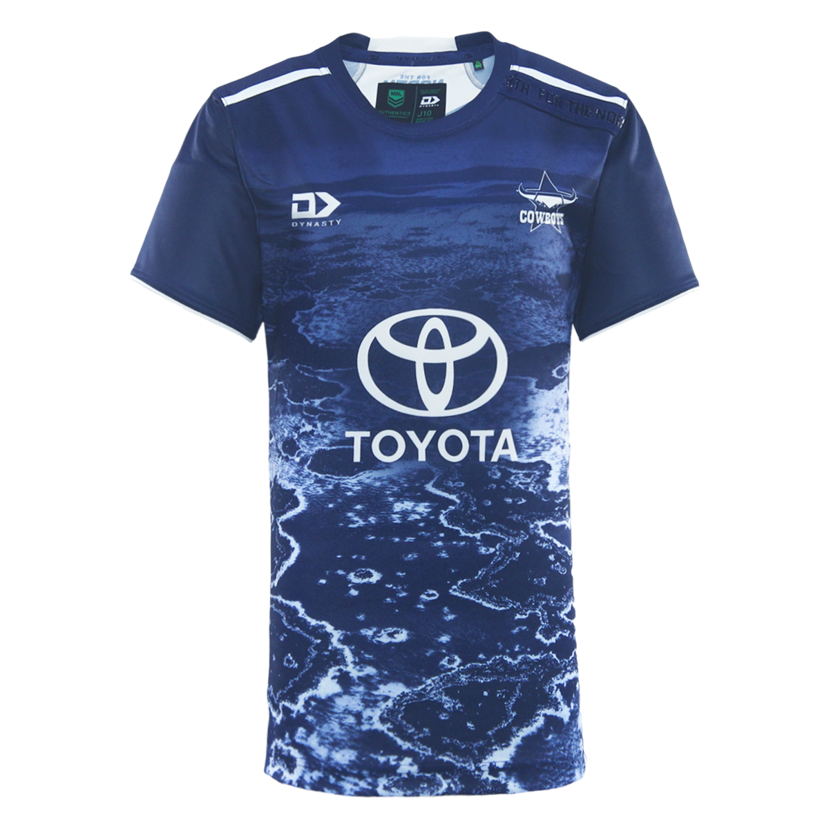 2026 North Queensland Cowboys Junior Warm-Up Tee - Navy