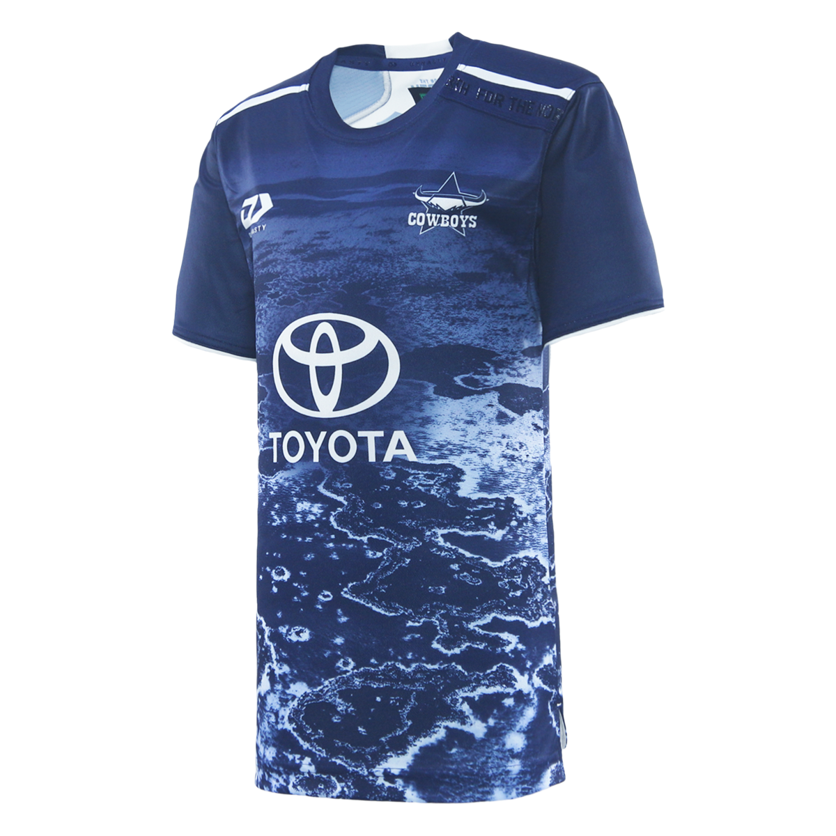 2026 North Queensland Cowboys Junior Warm-Up Tee - Navy