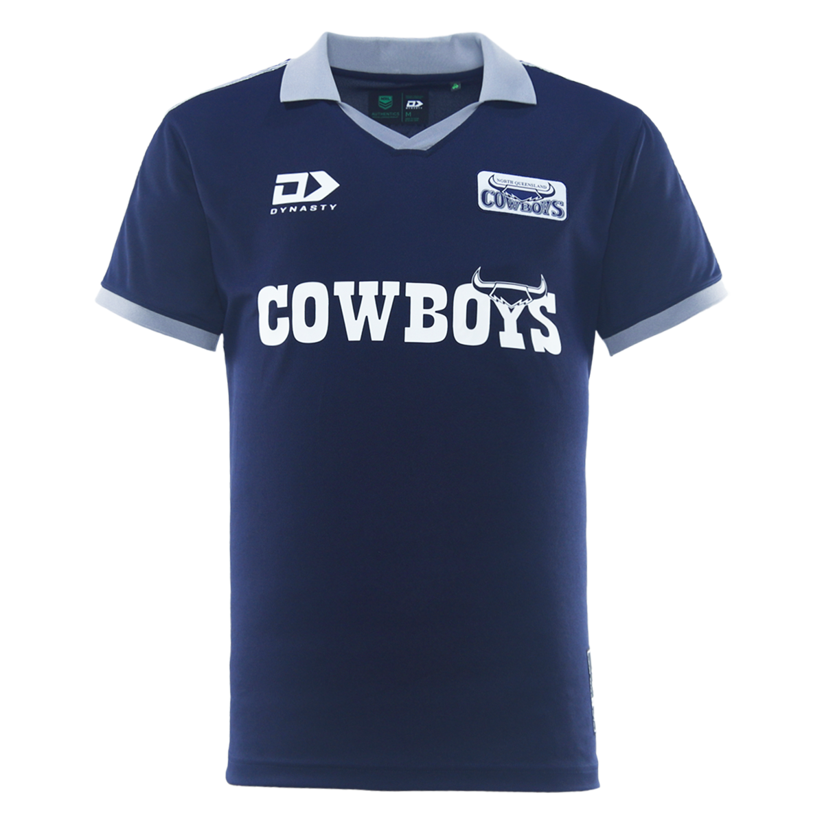 2026 North Queensland Cowboys Adults Retro Football Tee - Navy