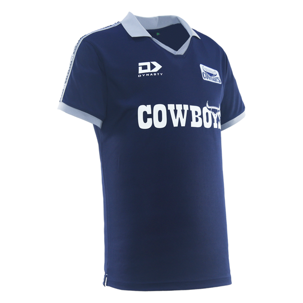 2026 North Queensland Cowboys Adults Retro Football Tee - Navy