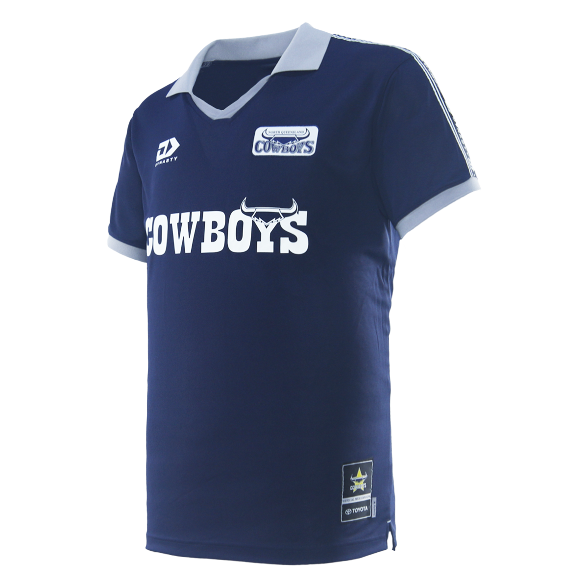 2026 North Queensland Cowboys Adults Retro Football Tee - Navy