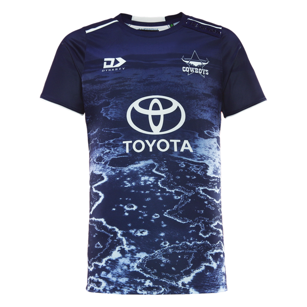 2026 North Queensland Cowboys Adults Warm-Up Tee - Navy