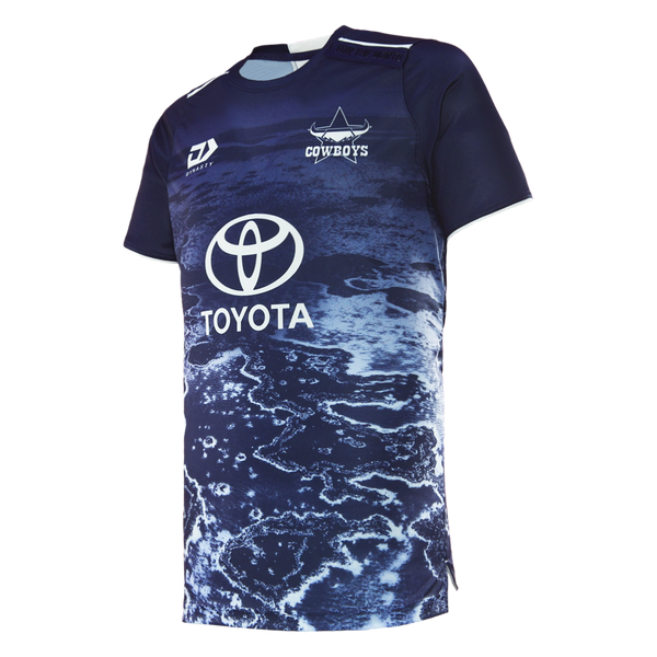 2026 North Queensland Cowboys Adults Warm-Up Tee - Navy