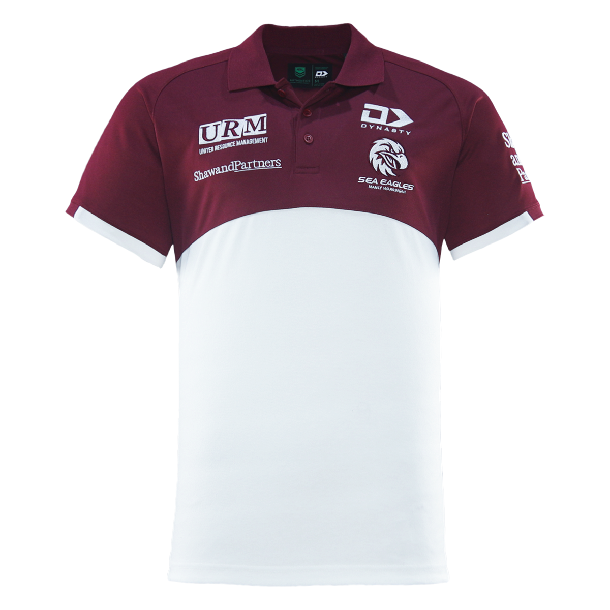 2026 MW Sea Eagles Mens Cotton Polo - White