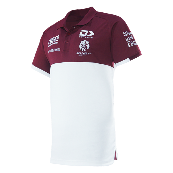 2026 MW Sea Eagles Mens Cotton Polo - White