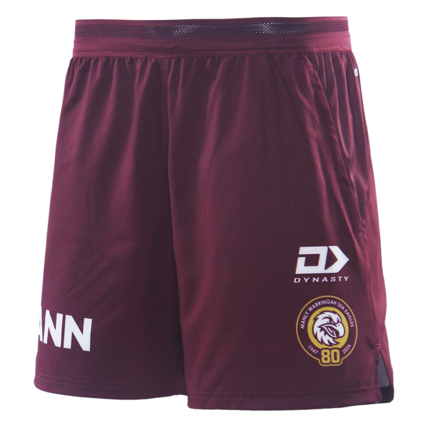 2026 MW Sea Eagles Mens Gym Short - Maroon