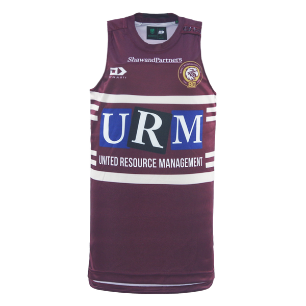 2026 MW Sea Eagles Mens Training Singlet - Maroon