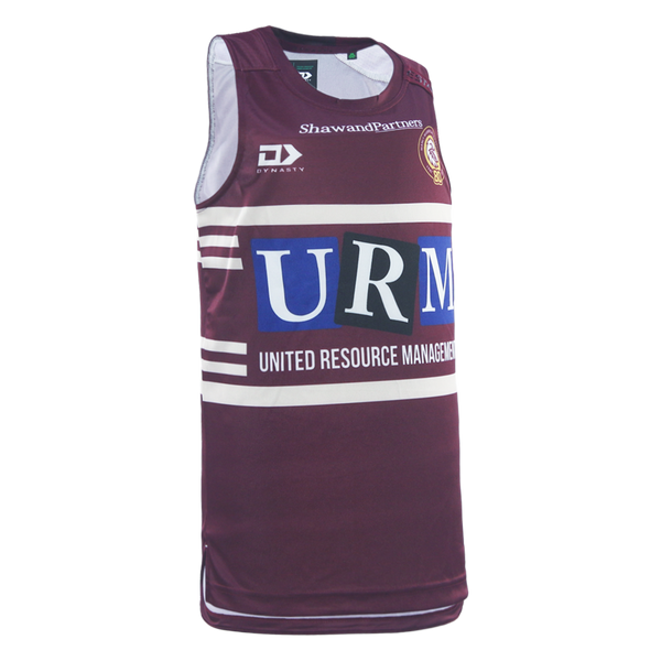 2026 MW Sea Eagles Mens Training Singlet - Maroon