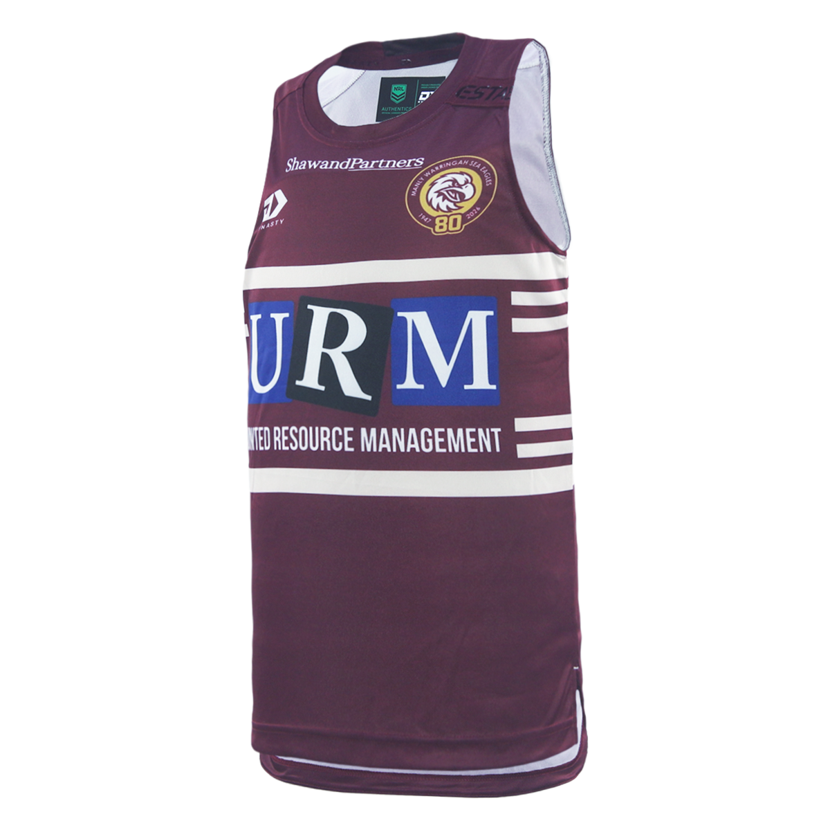 2026 MW Sea Eagles Mens Training Singlet - Maroon