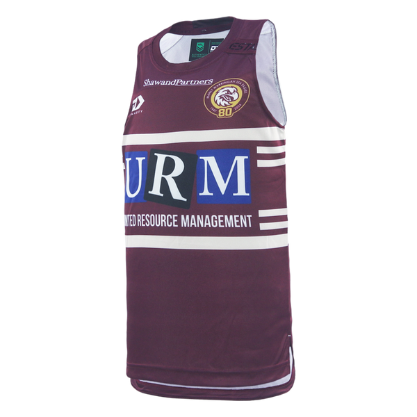2026 MW Sea Eagles Mens Training Singlet - Maroon