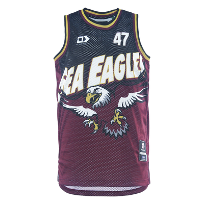 2026 MW Sea Eagles Mens Basketball Singlet - Fade