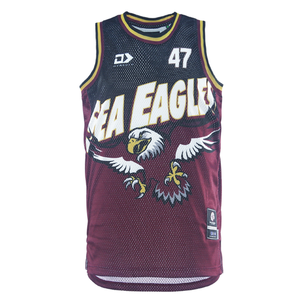 2026 MW Sea Eagles Mens Basketball Singlet - Fade