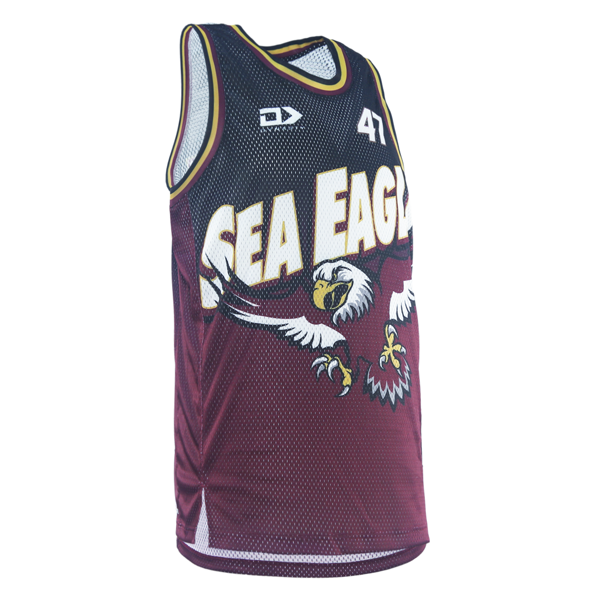 2026 MW Sea Eagles Mens Basketball Singlet - Fade
