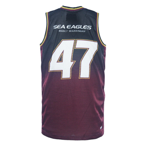 2026 MW Sea Eagles Mens Basketball Singlet - Fade