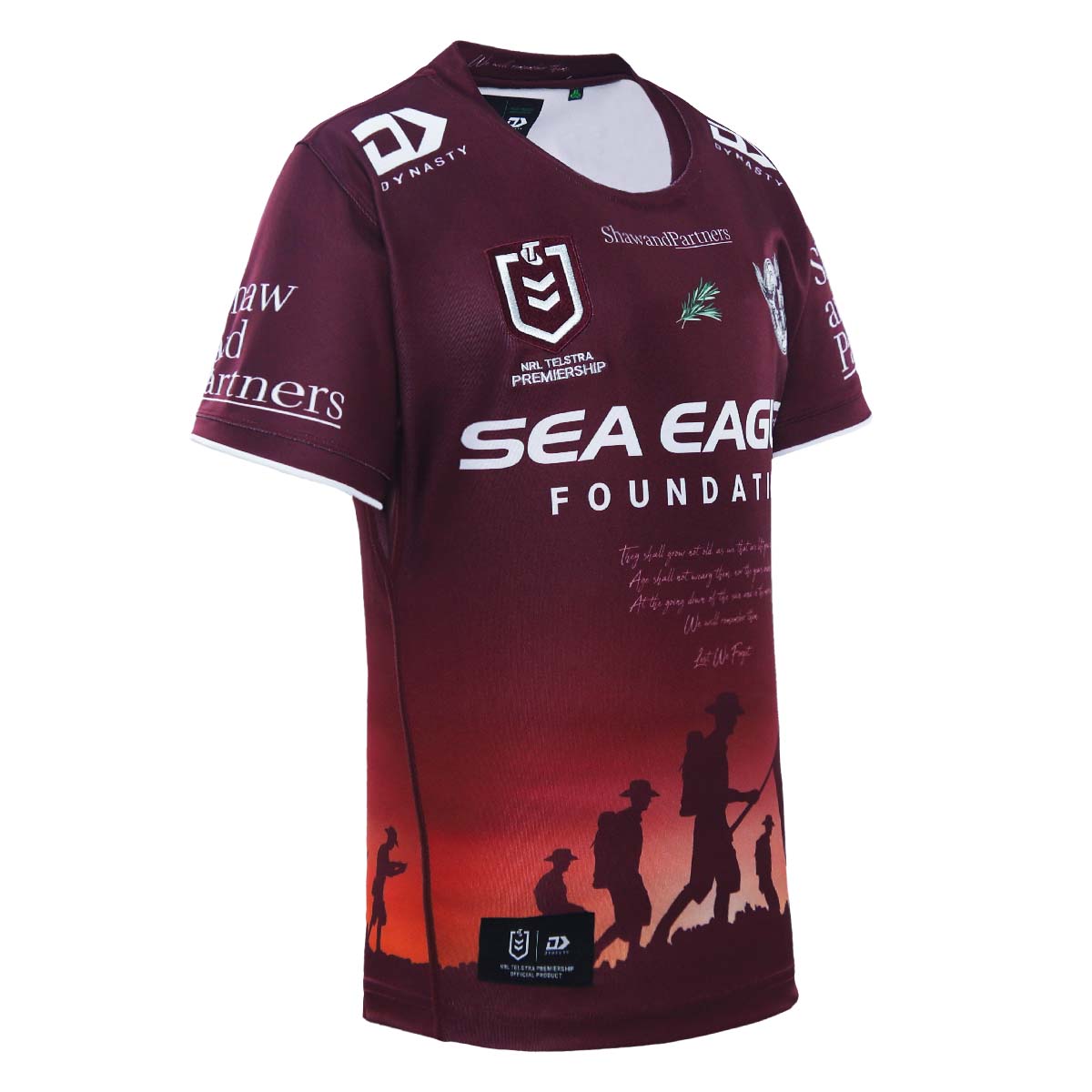 2023 Sea Eagles Junior Replica Anzac Jersey-RIGHT