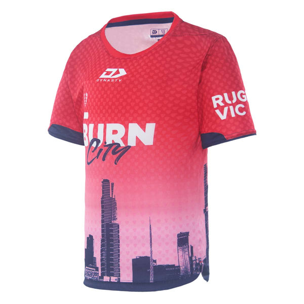 2023 Melbourne Rebels Junior Warm Up Tee-LEFT
