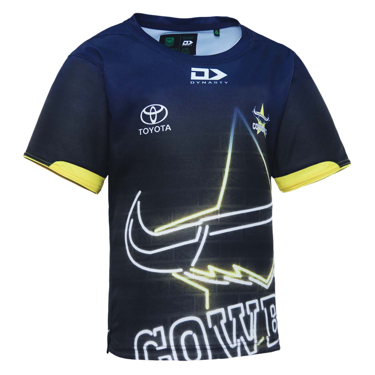 2023 North Queensland Cowboys Junior Warm Up Tee-RIGHT