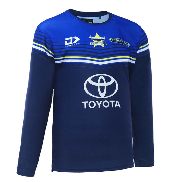 2023 North Queensland Cowboys Mens Long Sleeve Training Tee-RIGHT