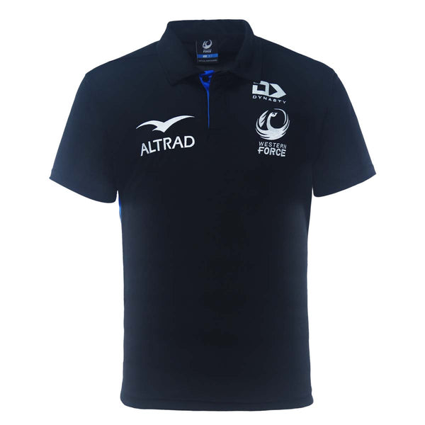 2023 Western Force Mens Media Polo-FRONT