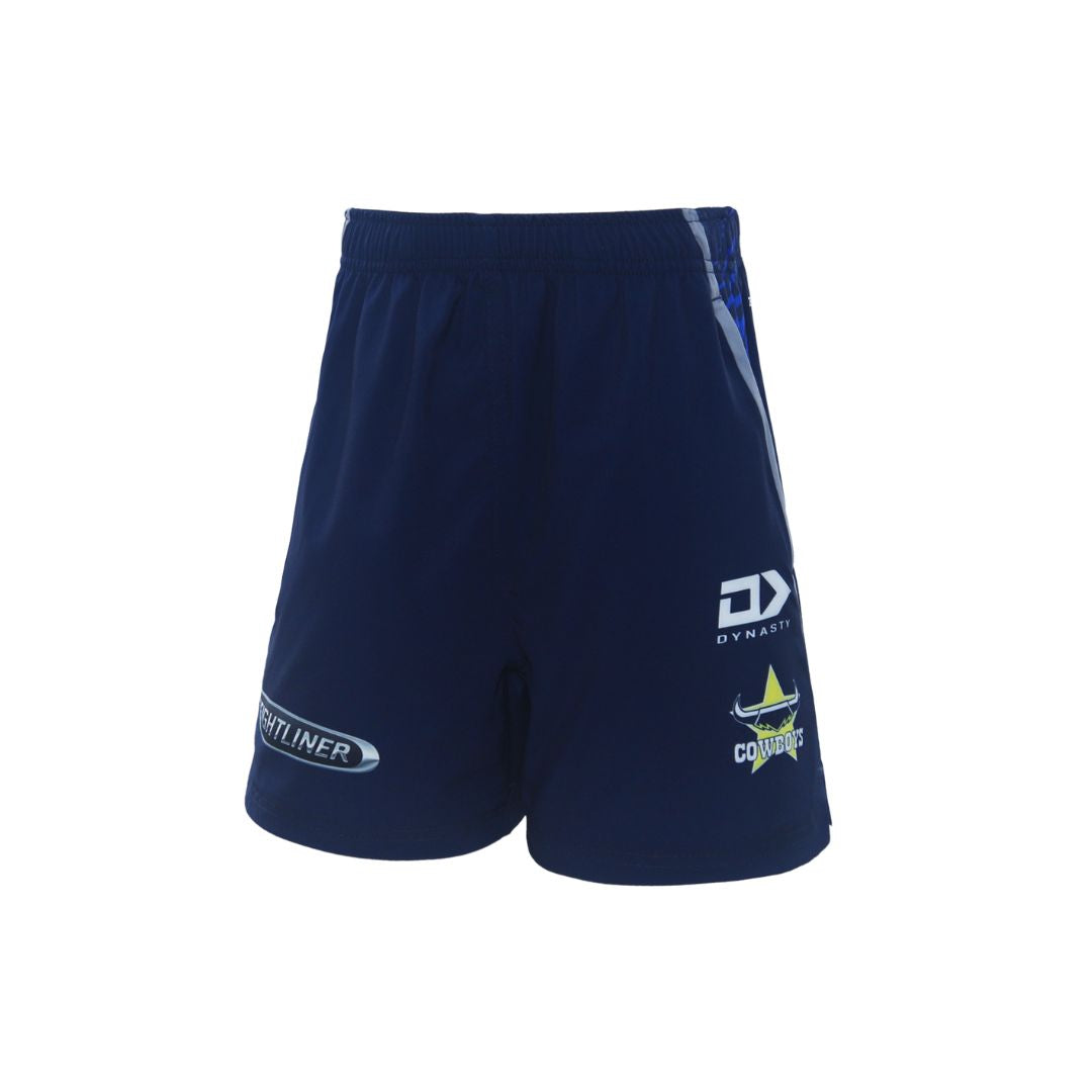 2023 North Queensland Cowboys Junior Gym Shorts-LEFT