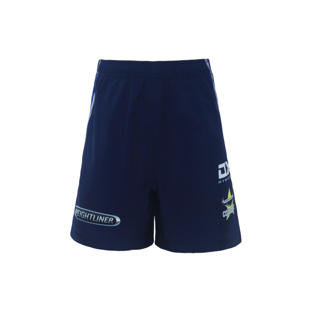 2023 North Queensland Cowboys Junior Gym Shorts-FRONT